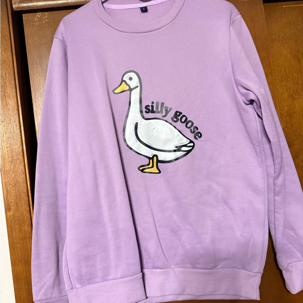 Purple Silly Goose Sweatshirt